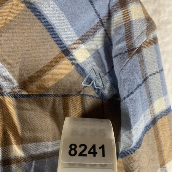 Alpine Design Shirt Men's XL Blue‎ Plaid Cotton Flannel Pleated Button-Up S8241 - Picture 8 of 8